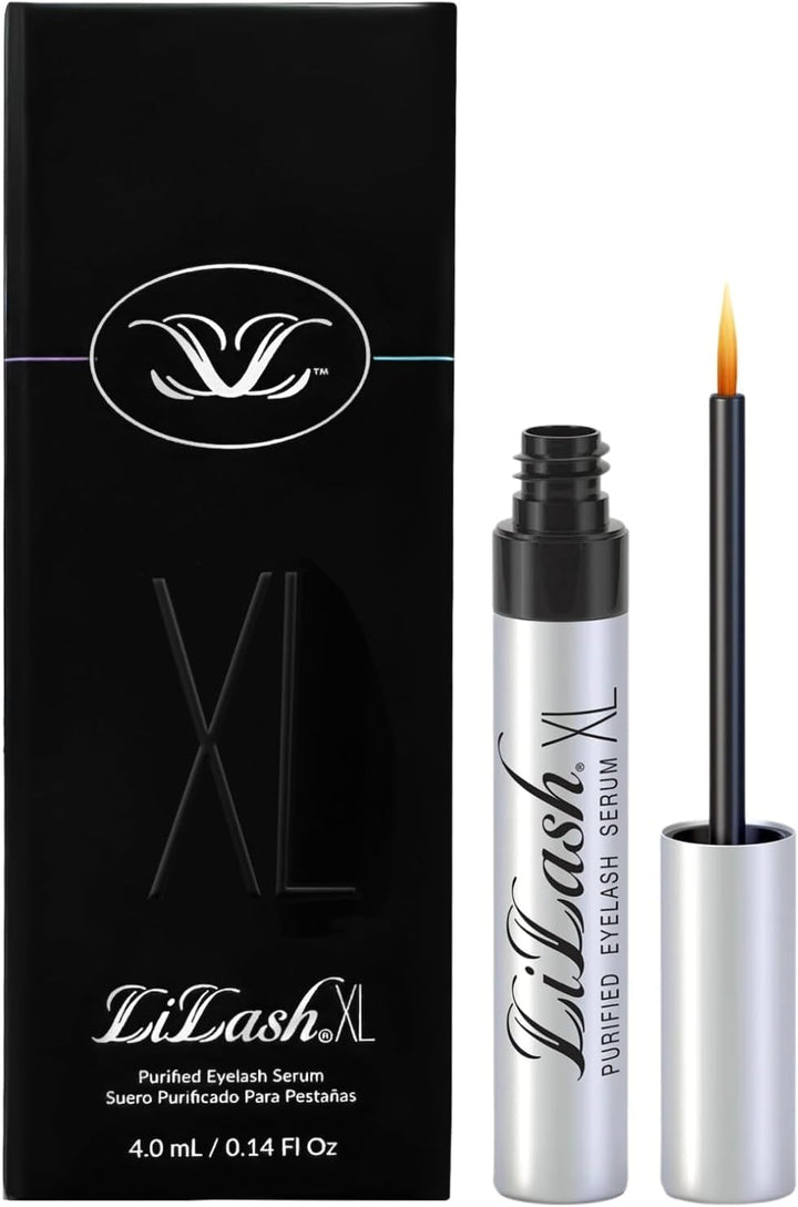 Purified Eyelash Serum to Grow Longer & Fuller-Looking Lashes - Eyelash Growth Enhancer, Safe for Use with Contacts, Lash Extensions, Sensitive Eyes - Vegan & Cruelty-Free (2Ml, 90-Day Supply)