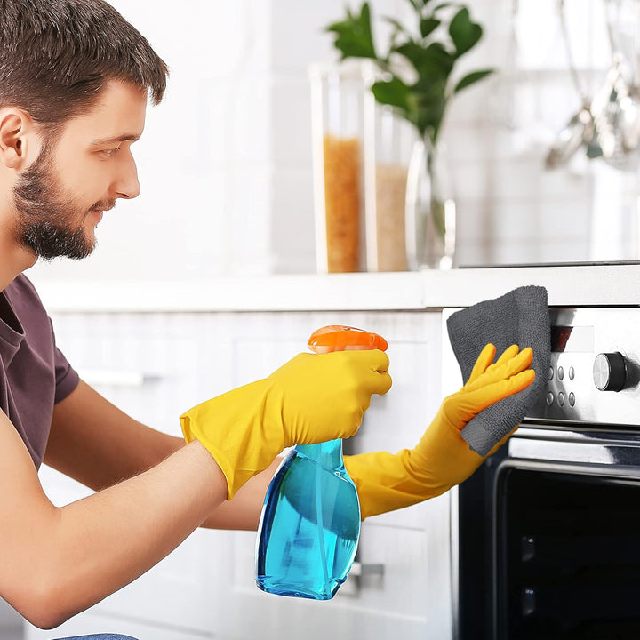 12 Pack Premium Wash Cloths Set, 12 by 12 Inches, 100% Cotton Ring Spun, Highly Absorbent and Soft Feel Essential Washcloths for Bathroom, Spa, Gym, and Face, Grey