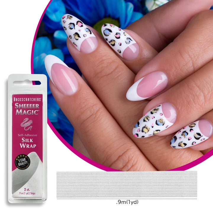 Sheeeer Magic Silk Wrap - Self Adhesive Manicure Nail Art Tool - DIY Nail Extension - 2 Count