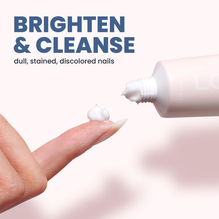 Mani Bright Nail Scrub - Brightening Nail Whitener for Hands & Feet to Combat Stains Discoloration Yellow Dullness, 1.5Fl Oz