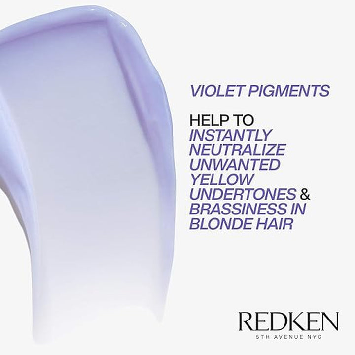 Redken Blondage Color Depositing Purple Conditioner for Blonde Hair - Tones & Moisturizes Brassy Hair