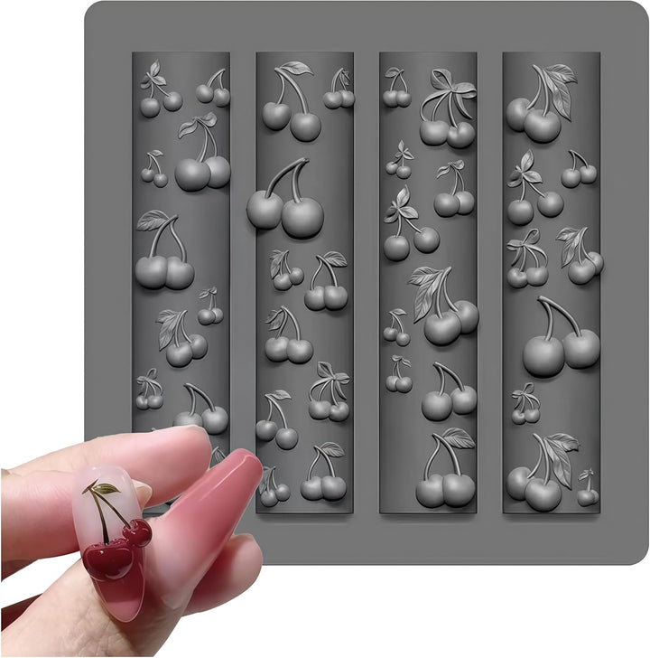 3D Cream Nail Mold Silicone Tools Lace Nails Charms Resin Molds Art for Accessories Supplies