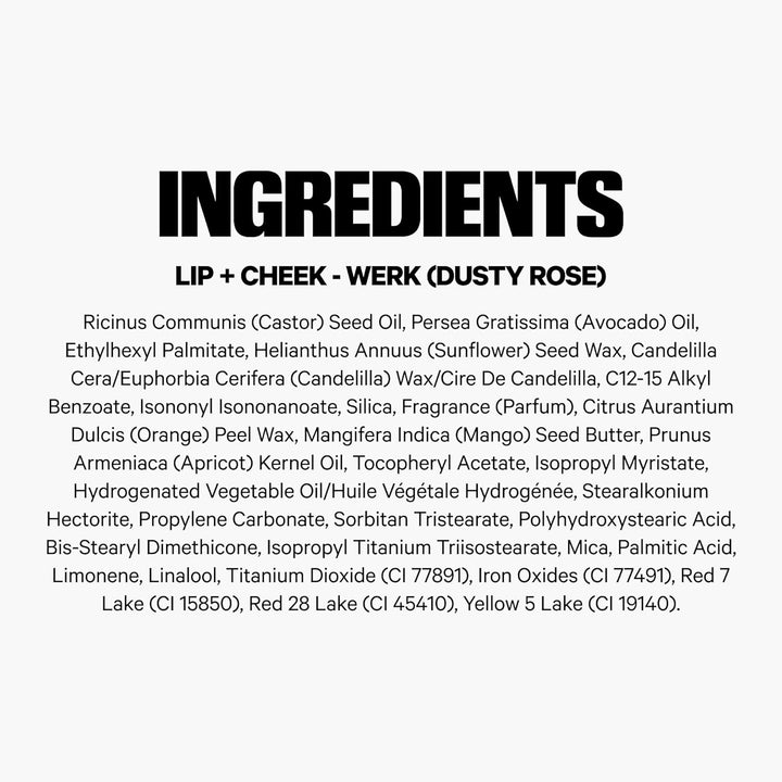 Lip + Cheek Stick – Multi-Use Cream Blush + Lip Color with Mango Butter, Avocado Oil + Apricot Oil – Hydrating, Buildable, Long-Lasting, Vegan Formula