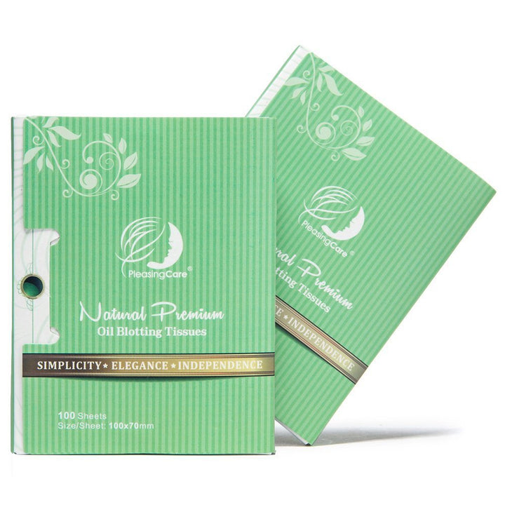 Natural Face Oil Blotting Paper - Bamboo Charcoal 100 Counts, Easy Dispensing Oil Absorbing Sheets, Premium Handy Facial Blotting Papers - Face Skin Care or Beauty Make up Must Have
