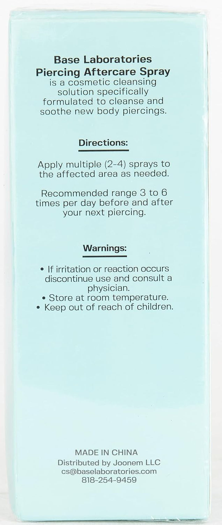 Piercing Aftercare Spray 4Oz | Saline Spray for Piercings | Ear Piercing Cleaner Spray | Saline Solution for Piercings | Piercing & Keloid Bump Removal for Ears, Belly Nose Piercings
