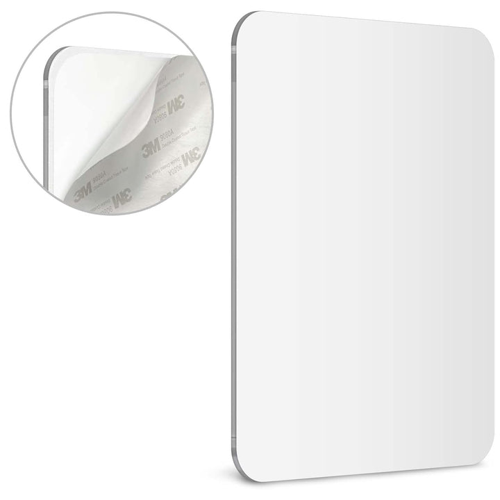 7X9 Shaving Mirror for Shower | 3M Adhesive Shower Mirror | Acrylic - Unbreakable | Less Fogging | Sleek Frameless | Peel and Stick | Glassless Safety (1 Pack)