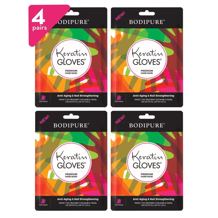 Premium Hand Mask Keratin Gloves | Moisturizing Gloves for Dry Hands & Nail-Strengthening & Cuticle Softening | Spa Experience at Home | Chemical Free & for All Skin Types | 12 Pairs