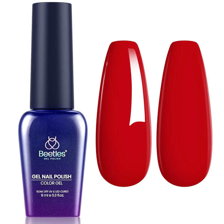 Beetles White Gel Nail Polish Black Gel Polish Kit 2 Pcs 15Ml Black and White Polish French Nails Soak off Led Nails Art Manicure Salon Diy at Home