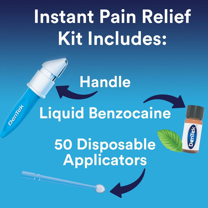 Instant Oral Pain Relief Maximum Strength Kit for Toothaches | 50 Count