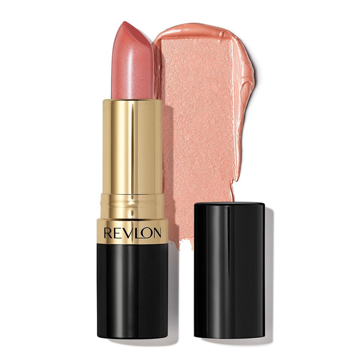Super Lustrous Lipstick, Creamy Formula for Soft, Fuller-Looking Lips, Moisturized Feel, 755 Bare It All, 0.15 Oz