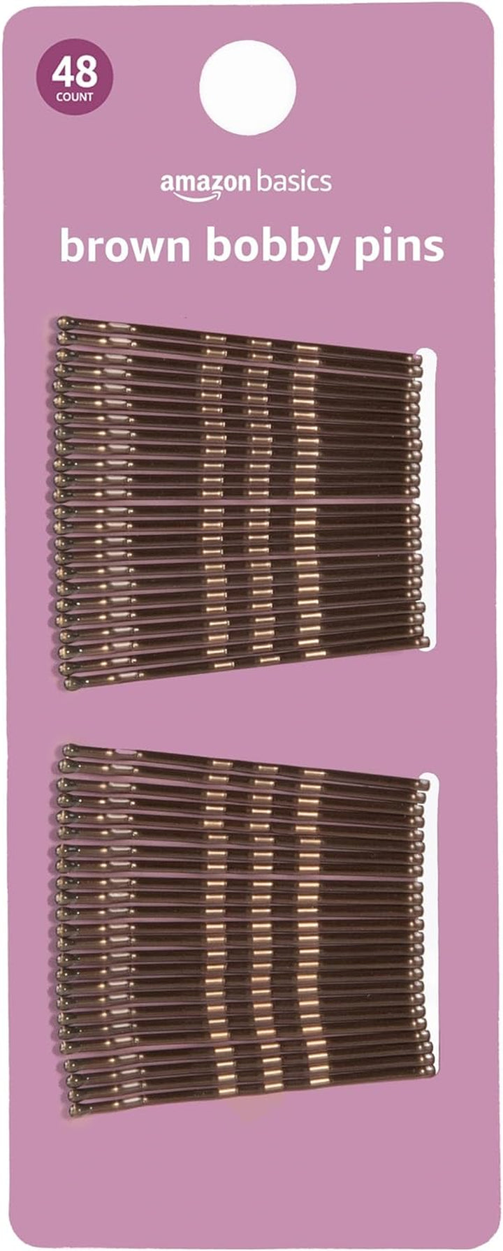 Bobby Pins, Black Hair Pins for All Hair Types, 48 Count