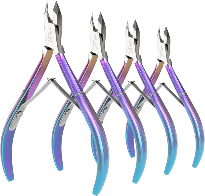 4 Packs Upgraded Cuticle Trimmer Kit, Sharp Dead Skin Clipper, Labor-Saving Cuticula Remover for Fingernail Toenail, Manicure Pedicure Tool for Women Men, 5Mm Jaw