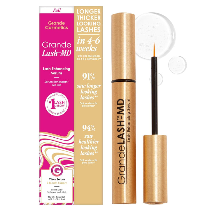 Grandelash-Md Lash Enhancing Serum - Peptide & Vitamin Infused Formula for Longer, Thicker, Fuller Looking Lashes - Ophthalmologist Tested, Cruelty-Free