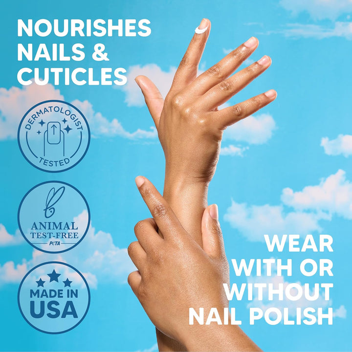 Hard as Hoof Nail Strengthening Cream, Coconut Scent - Nail Growth and Conditioning Cuticle Cream Stops Splits, Chips, Cracks & Strengthens Nails, 1 Oz