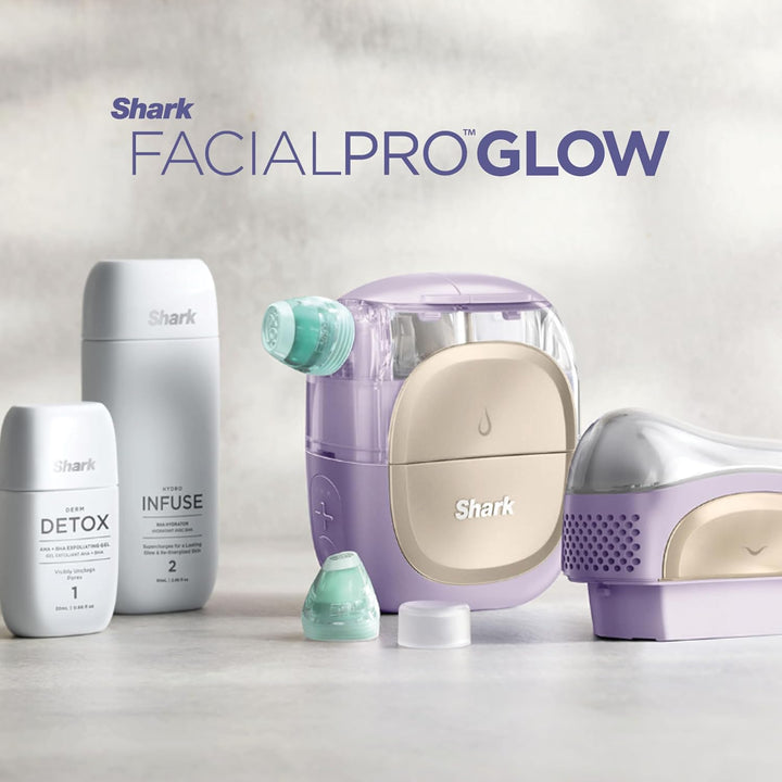 Facialpro Glow At-Home Hydro-Powered Facial System with Depuffi Hot & Cold Therapy – Professional Spa Skincare Device for Pore Cleansing, Hydration, & Radiant Glow, Blue, FH320