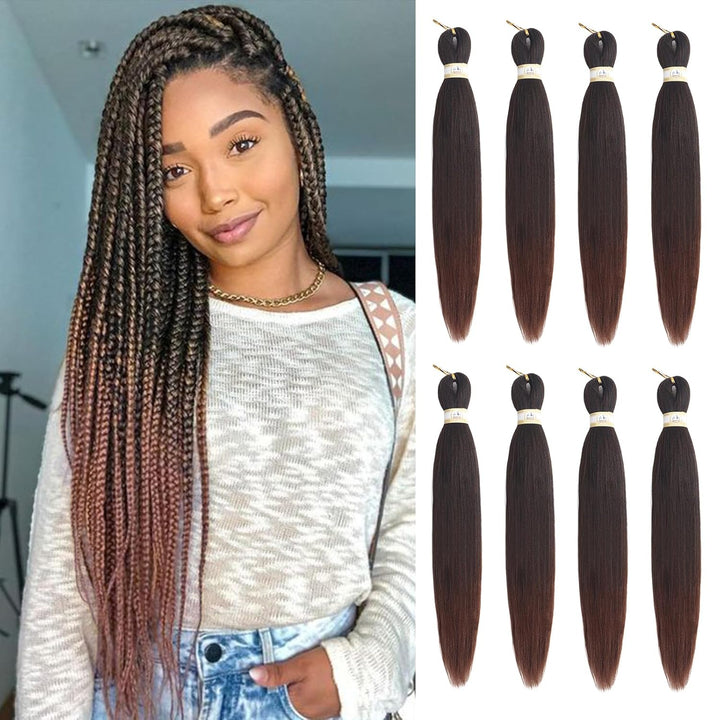 Long Purple Braiding Hair 30 Inch, Pre Stretched Synthetic Braiding Hair for Braids,2 Packs Purple Rumi Hair Extensions for Stage Party Halloween Costume Cosplay