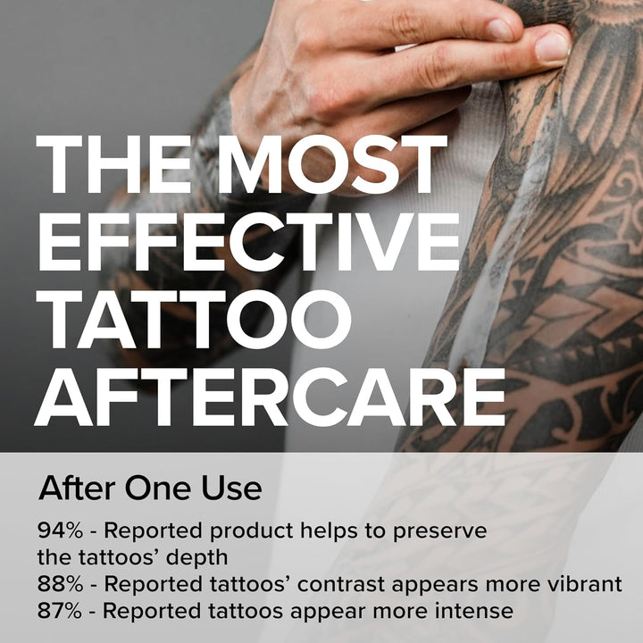 Tattoo Balm & Aftercare Cream- Color Enhancement That Revives Old Tattoos, Hydrates New Tattoos, Made with Clean Ingredients + Petroleum Free, Daily Tattoo Lotion Moisturizer & Brightener