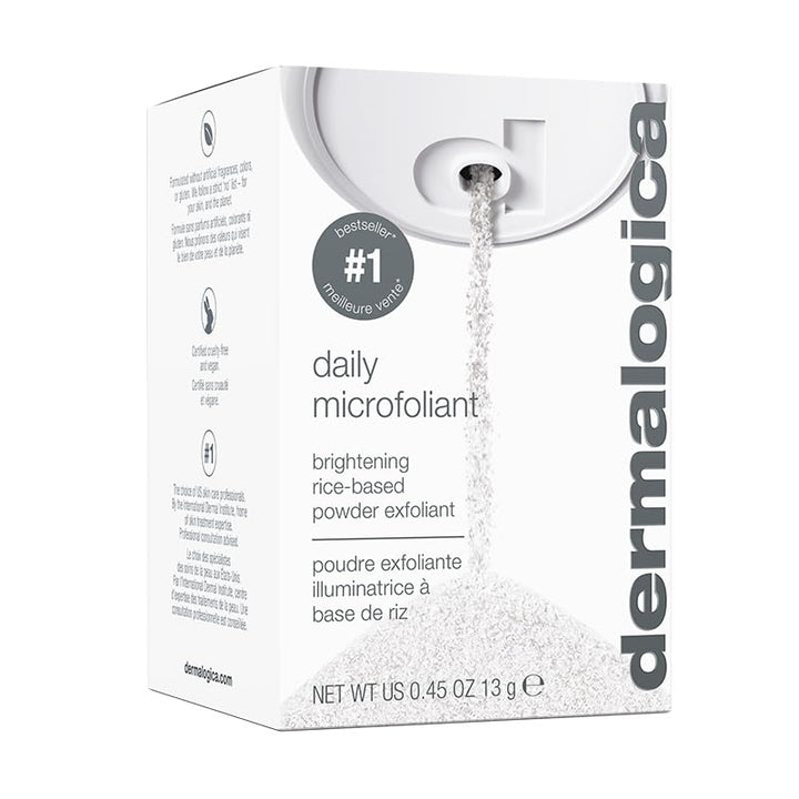 Daily Microfoliant, Face Exfoliator Scrub Powder with Salicylic Acid and Papaya Enzyme, Achieve Brighter, Smoother Skin Daily