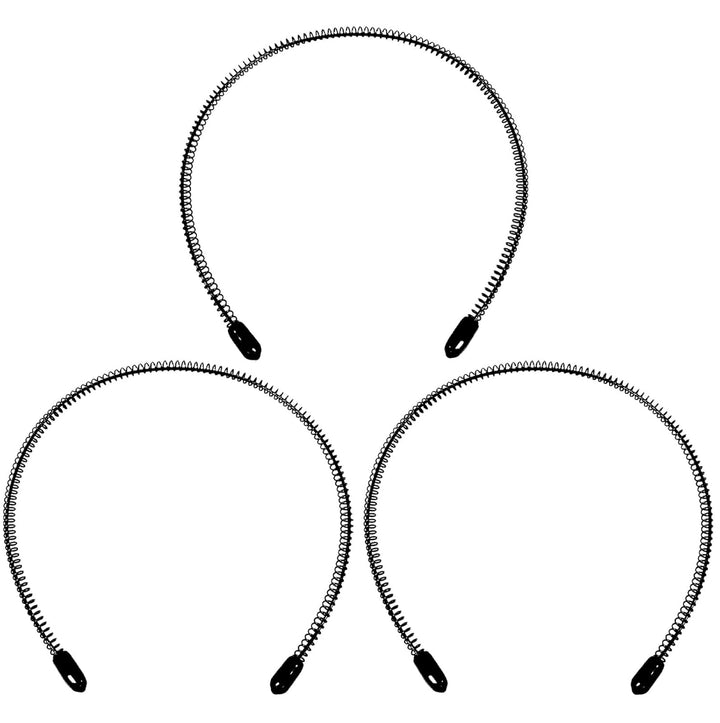 Metal Headbands for Men Fashion Headband for Women, Unisex Wavy Hair Bands Outdoor Sports Head Bands Simple Elastic Non-Slip Hair Accessories (6 Pack)