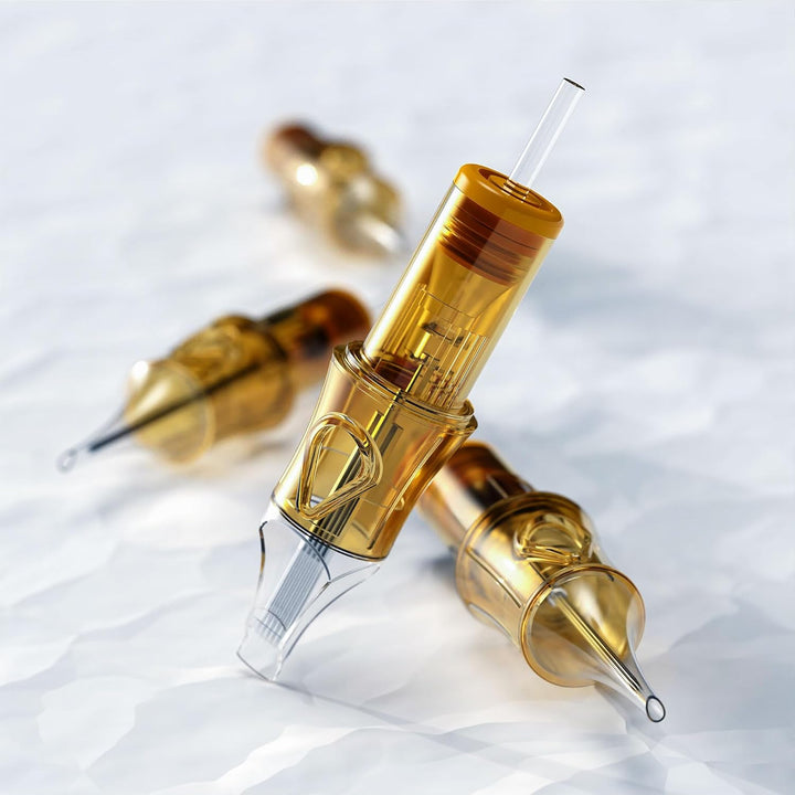 50Pcs Assorted Tattoo Needles #10 5Pcs Each of 5RL, 7RL, 9RL, 11RL, 5RS, 9RS, 15RM, 21RM, 15M1, 21M1 Mixed Size Disposable Tattoo Cartridge Needle Pro Sterilization and Safety for Tattoo Pen