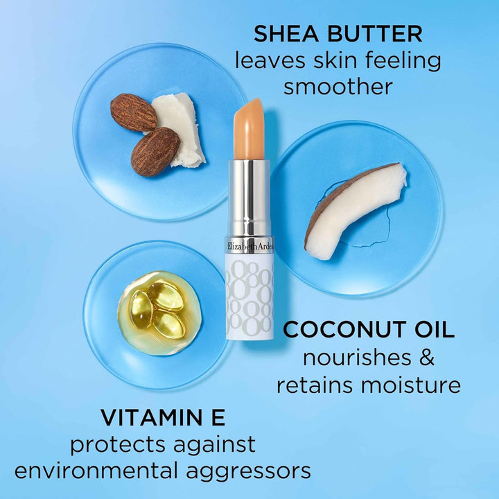 Eight Hour Cream Lip Protectant Stick, SPF 15 Sunscreen Balm, Moisturizer for Dry, Cracked Lips with Shea Butter, Coconut Oil & Vitamin E, 0.13 Oz