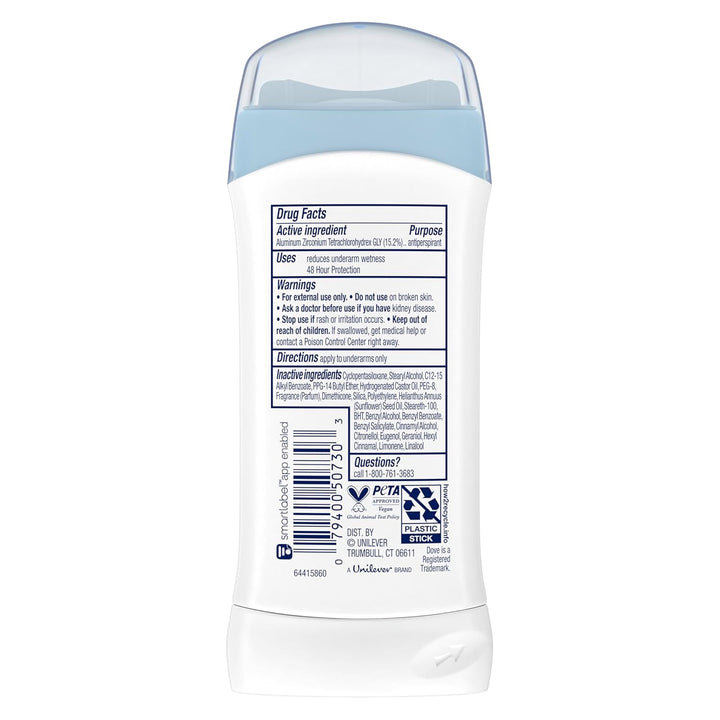 Invisible Solid Antiperspirant Deodorant Stick 2 Count Original Clean, for Women, for All Day Underarm Sweat & Odor Protection 2.6 Oz