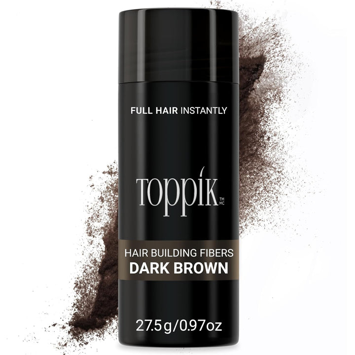 Toppik Hair Building Fibers, Fill in Fine or Thinning Hair Instantly Thicker, Fuller Looking Hair 9 Shades,4 Size Options