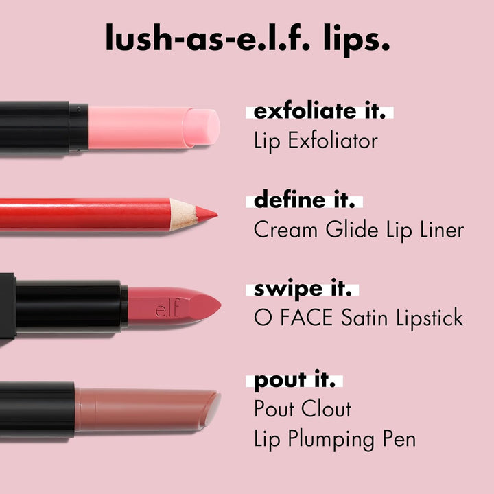 Cream Glide Lip Liner, Highly-Pigmented Pencil for Shaping & Sculpting Lips, Semi-Matte Finish, Vegan & Cruelty-Free, Mauve Aside