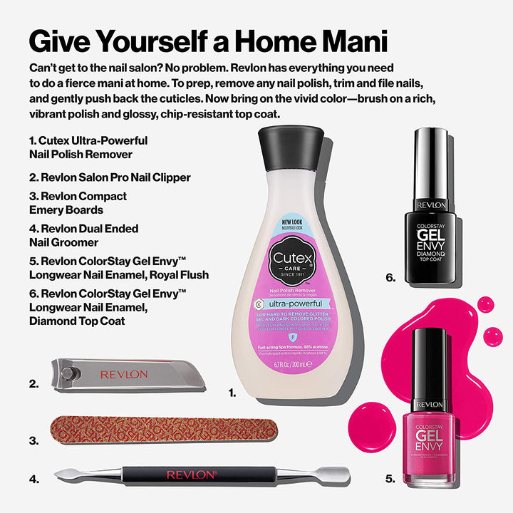 Compact Emery Boards Nail File, Dual Sided for Shaping and Smoothing Finger and Toenails, 24 Count