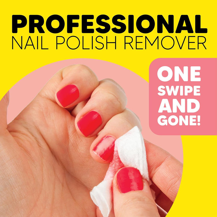 100% Pure Acetone Nail Polish Remover Kit with 7 Inch Nail File, 8 Fl Oz - Made in USA, Maximum-Strength Gel Polish Remover, Artificial & Glitter Nail Polish