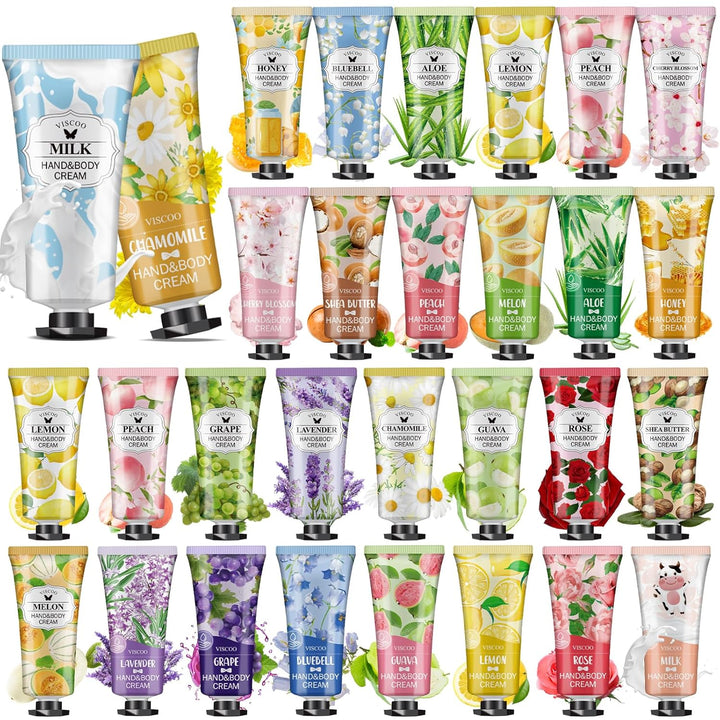 7 Pack Hand Cream Gifts Set for Women,Stocking Stuffers for Women,Teengirls,Christmas Gifts Bulk Gifts,Small Gifts,Mini Moisturizing Hand Lotion Travel Size in Bulk for Dry Cracked Hands
