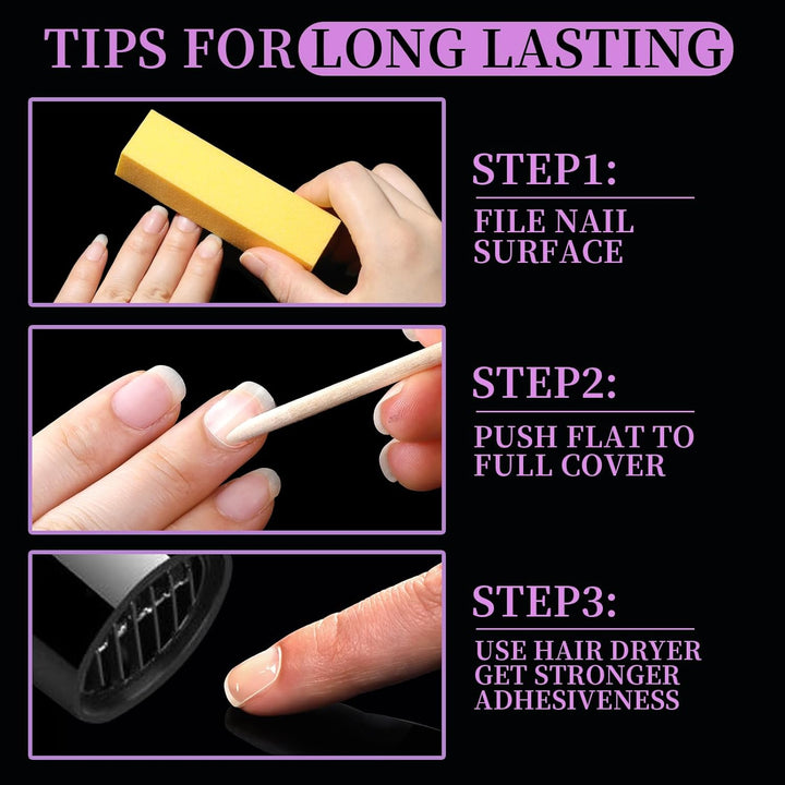 600Pcs Press on Nail Adhesive Tabs, 15 Sizes of Nail Stickers for Press On, Press on Nails Stickers Press on Nail Sticky Tabs for Nails, Nail Glue Stickers Nail Glue Tabs, 40 Sheets