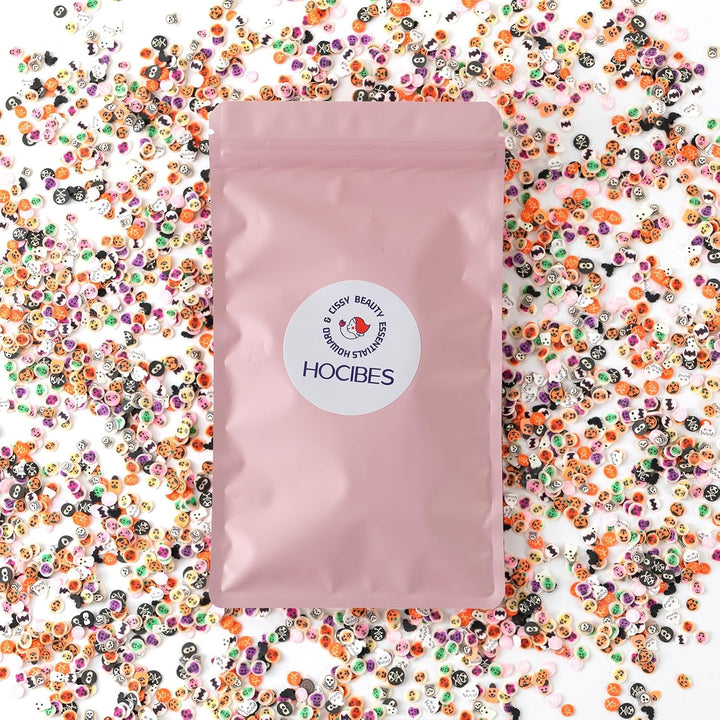 5000PCS Nail Art Slices - Cute Design Polymer Clay Slices for Nail Art, Slime Making, DIY Craft (Halloween)