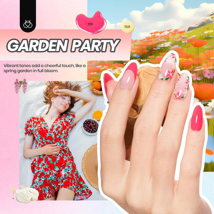 Beetles Gel Nail Polish Kit with U V Light -54 Pcs Gel Nail Kit Four Seasons Glow 32 Colors Set with Base Matte & Glossy Top Coat Soak off Home DIY Manicure Nails Beginners Gifts for Women Teen Girls