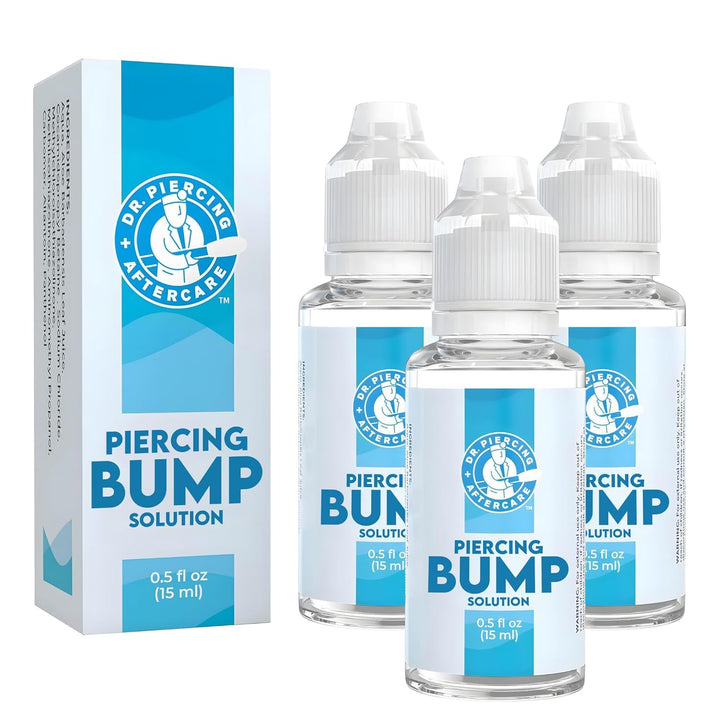 Keloid Drops – Non-Greasy Saline Solution for Keloid Bump Removal for Piercings - May Reduce Appearance of Nose Piercing Bump, Nose Ear Lip Belly (15 Ml)