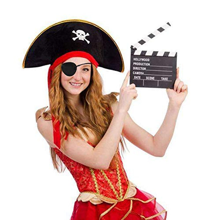 Eye Patch for Adults – Soft Black Eyepatch for Pirate Costume, Cosplay, Halloween, Adjustable Eye Patches for Dress Up