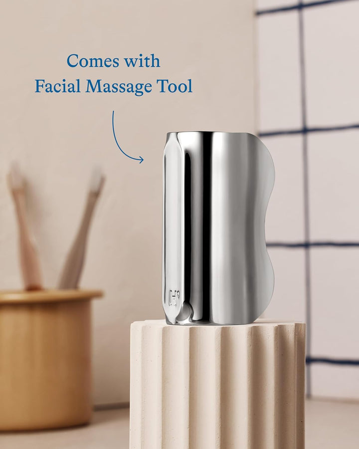 Cooling Eye Kit for Men - Gua Sha Depuffing Facial Massage Tool and Cooling Eye Stick