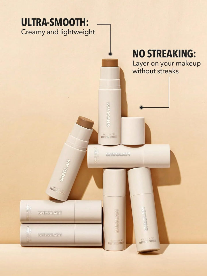 Snatch 'N' Define Cream Contour Stick Long Lasting Highly Pigmented Sweat Proof Face Bronzer Makeup - Golden Sun