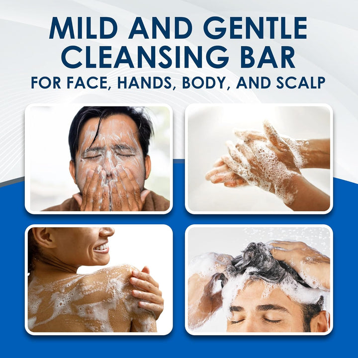 Z Bar, Seborrheic Dermatitis & Anti-Dandruff Medicated Bar, 3.5 Oz, Formulated without Common Irritants for Sensitive Skin, 2% Pyrithione Zinc Helps Relieve Itching, Redness & Flaking