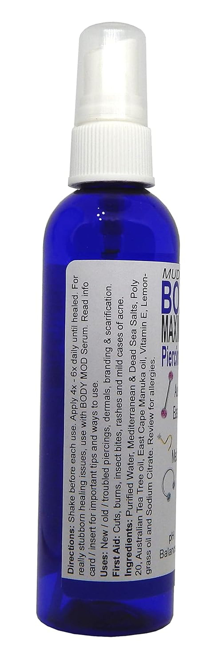 BODY MOD - Piercing First Aid Spray Maximum Strength 4 Oz.