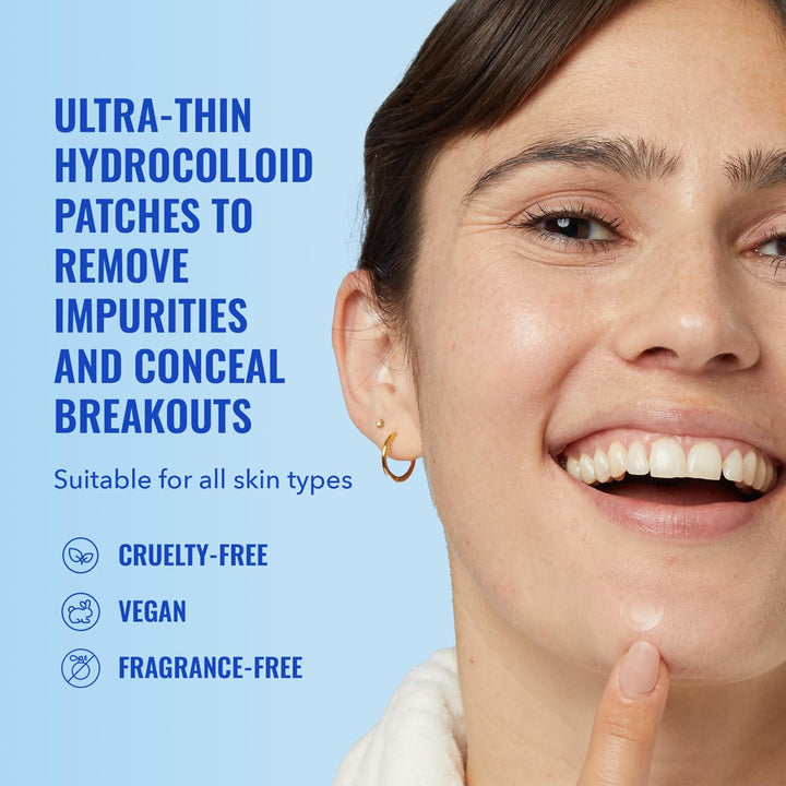 Pimple Patches 60 Pack - Ultra-Thin Hydrocolloid Acne Patches to Conceal Breakouts, Blackheads, and Blemishes - Acne Spot Treatment, Skin Care for Face