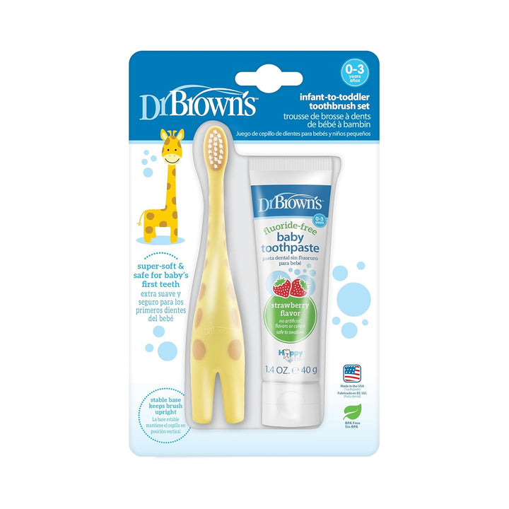 Infant-To-Toddler Toothbrush, Giraffe