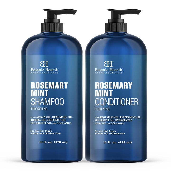 Tea Tree Shampoo and Conditioner Set | with 100% Pure Tea Tree Oil, for Itchy and Dry Scalp, Sulfate/Paraben Free | for Men and Women | 16 Fl Oz Each