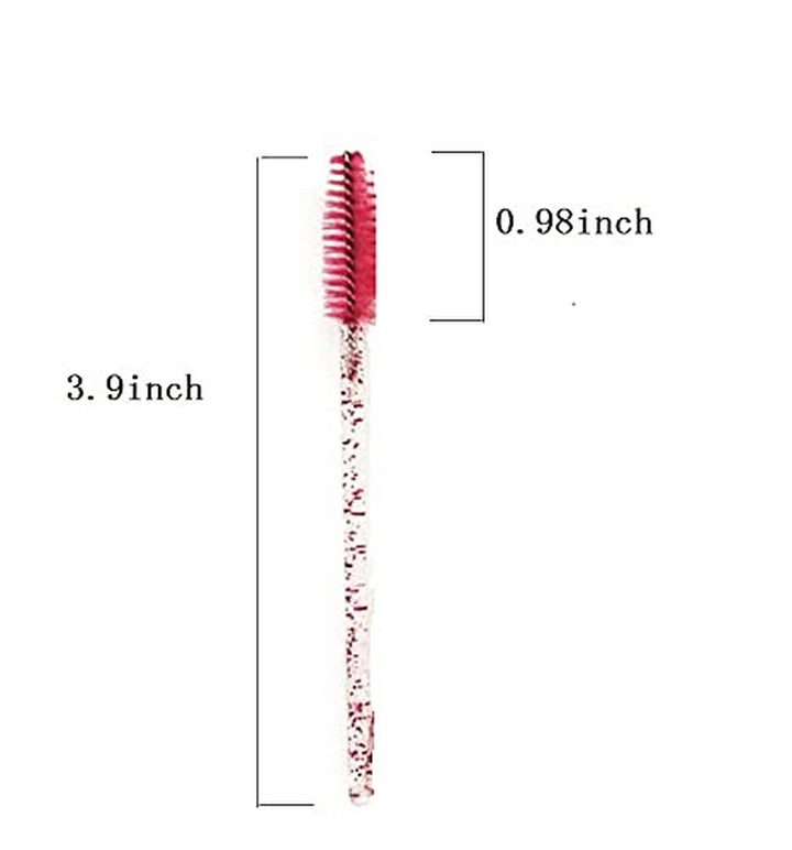 100 Pcs Disposable Eyelash Mascara Brushes, Wands Applicator Eyebrow Brush Makeup Kit, Eyebrow Castor Oil Brush Makeup Tool