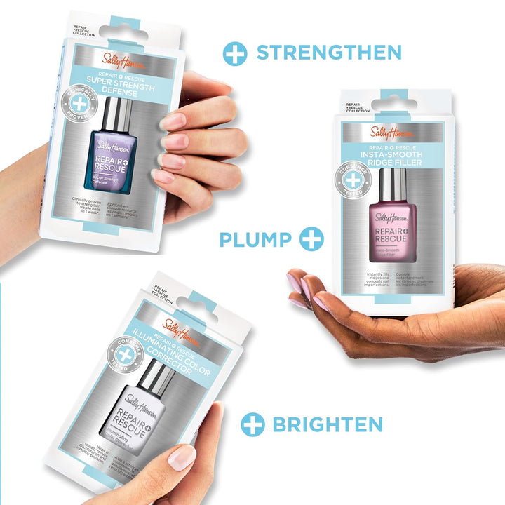 Nail Treatment Repair + Rescue Super Strength Defense | Nail Strengthener | Fortifies Weak Nails & Delivers Stronger Nails in 1 Week