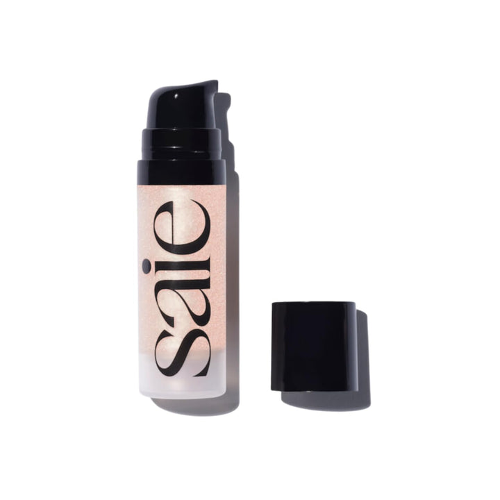 Mini Glowy Super Gel - Hydrating Makeup Primer and Illuminating Glow Serum Enriched with Vitamin C and Squalane Oil - All-Over Liquid Highlighter Makeup for Instant Glass Skin - Starglow (0.5 Oz)