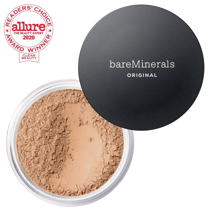 Original Loose Powder Foundation SPF 15, Clean Mineral Powder Face Makeup, Sheer-To-Full Coverage, Talc-Free, Non-Comedogenic, Vegan