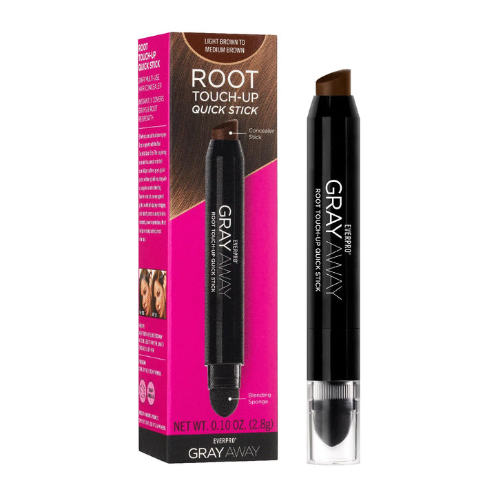Gray Away Root Touchup Quick Stick, Black/Dark Brown, 0.1 Oz