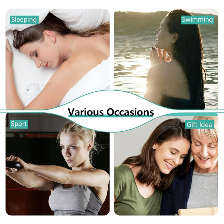 24 Pcs Ear Piercing Kit: Disposable Ear Piercing Gun Kit with 8 Guns, 8 Pcs Earrings Stud, 8 Pcs Cleaning Pads