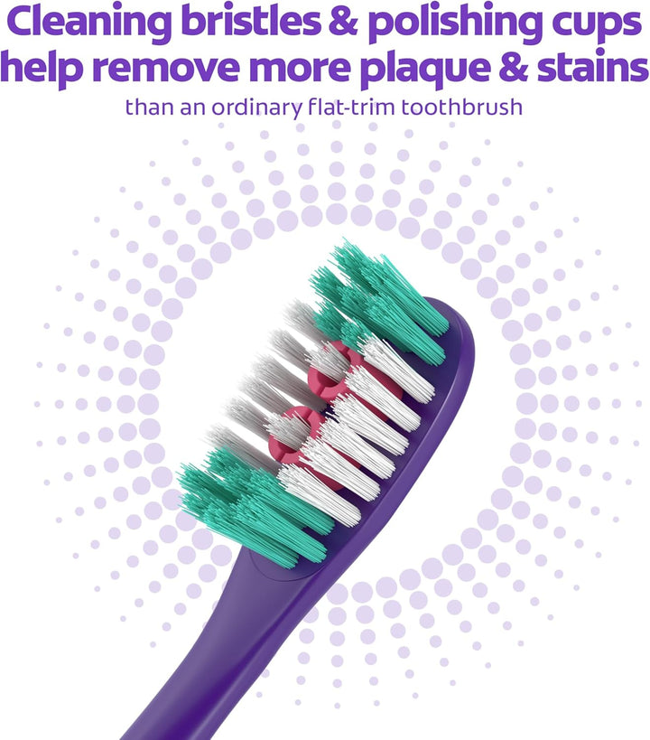 Extra Soft Kids Toothbrushes, Advanced Cavity Fighter Kids Toothbrush Pack, Extra Soft Bristles Help Remove Plaque and Stains for a Gentle Clean, for Children Ages 6 and Up, 4 Pack